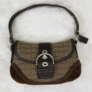 Coach mini signature canvas handbag